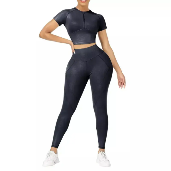 Yoga Shirt Bra Sets-5
