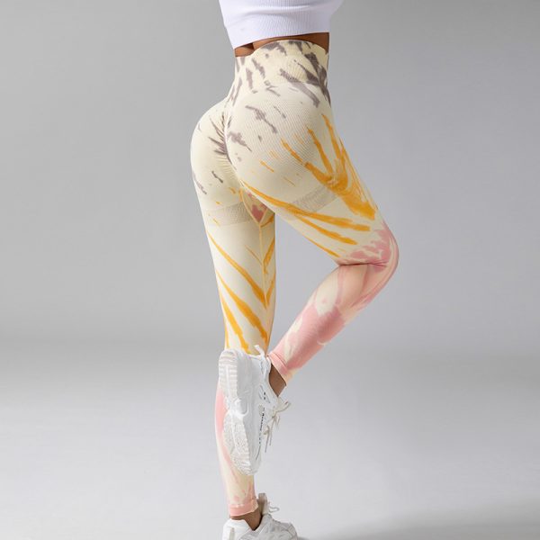 Tie-Dye Colorful Breathable Yoga Pants-2