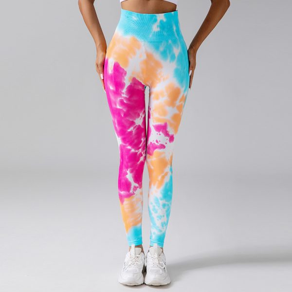 Tie-Dye Colorful Breathable Yoga Pants-3