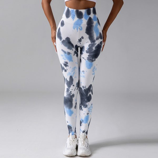 Tie-Dye Colorful Breathable Yoga Pants-4