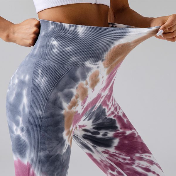 Tie-Dye Colorful Breathable Yoga Pants-6