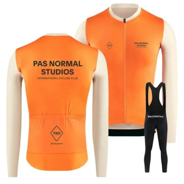 Padded Warm Fleece Cycling Jersey-5