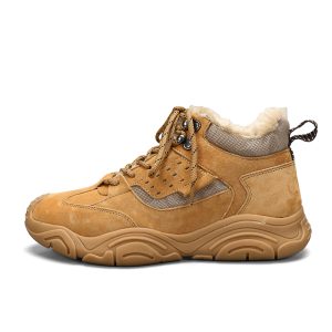 Customized Leather Padded Snow Hiking Boots-1