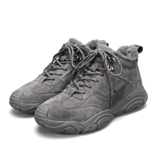 Customized Leather Padded Snow Hiking Boots-6