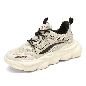 Stretch Sole Mesh Breathable Running Shoes-1