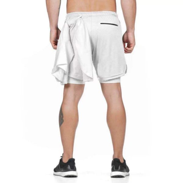 Men's Fitness Multi-Pocket Shorts-3