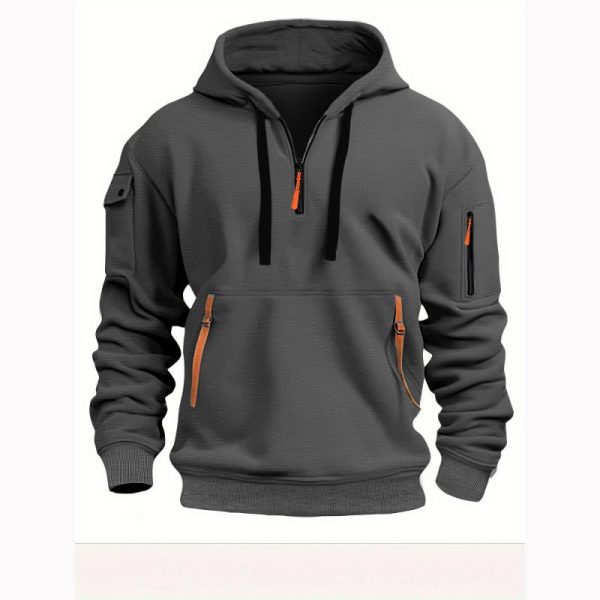 Men's Hoodie Zipper Casual Jacket-2