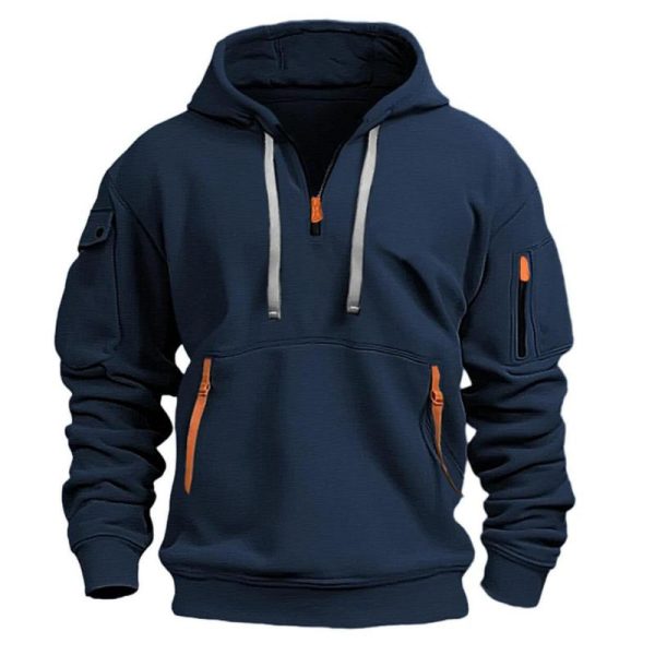 Men's Hoodie Zipper Casual Jacket-5