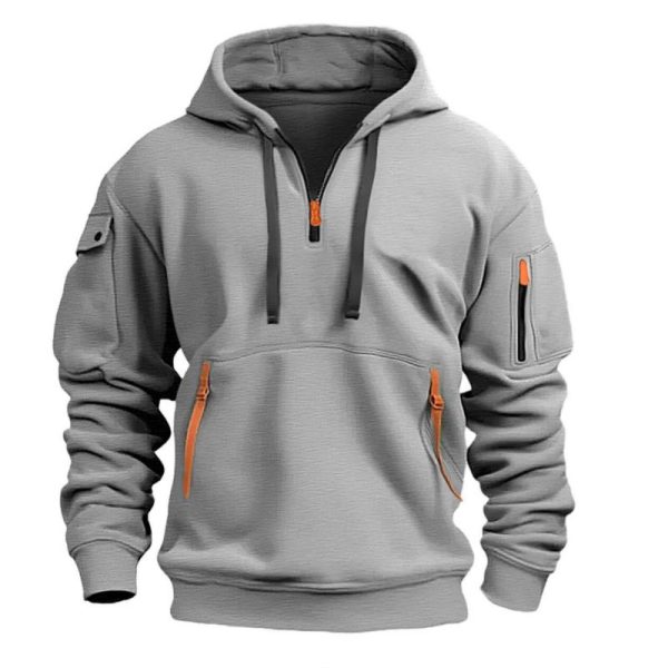 Men's Hoodie Zipper Casual Jacket-6